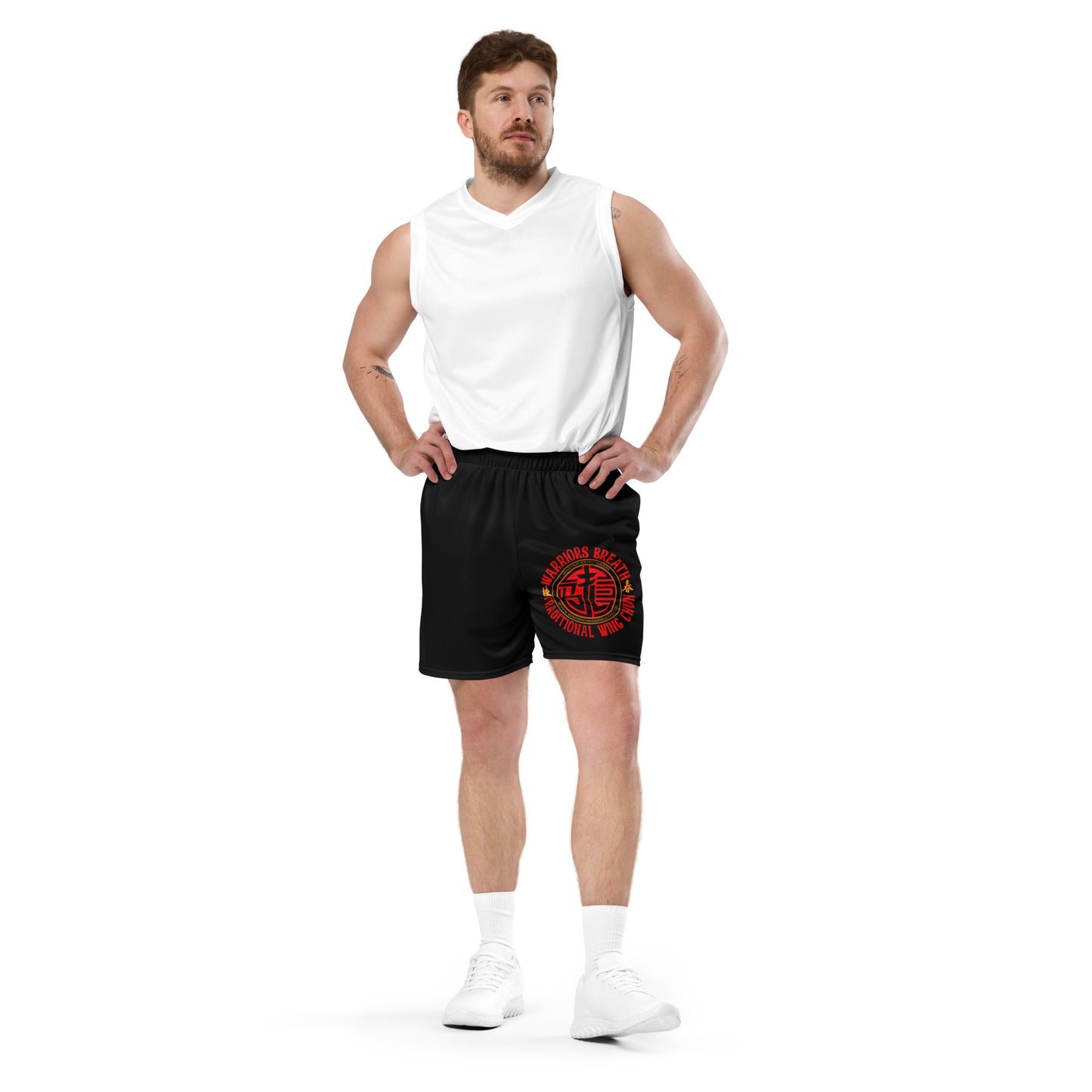 Warriors Breath Unisex mesh shorts